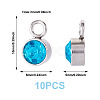 10Pcs Glass Rhinestone Charms STAS-TA0003-26K-3