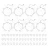 Heart 304 Stainless Steel Cabochon Setting Bracelets BJEW-AB00011-1