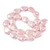 Electroplate Opaque Glass Imitation Pearl Strands EGLA-D302-02C-2
