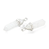 Natural Quartz Crystal Pointed Pendants G-M378-01P-A31-6