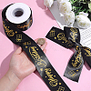 Word Happy Birthday Polyester Ribbons OCOR-WH0082-512-3