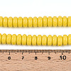 Opaque Solid Color Glass Beads Strands GLAA-ZX008-8mm-18K-4
