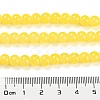 Baking Paint Imitation Jade Glass Round Bead Strands X-DGLA-Q021-6mm-24-5