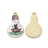 Alloy Enamel Pendants ENAM-A139-13G-2