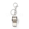 Shining Zinc Alloy Rhinestone Whistle Pendant Keychain KEYC-O014-01P-04-2