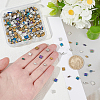 320Pcs 8 Styles Electroplate Glass Seed Beads SEED-WR0001-07-3