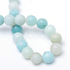 Round Natural Grade A Amazonite Bead Strands X-G-R345-6mm-16-3