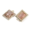 Natural Sunstone Faceted Rectangle Pendants G-I375-05G-04-2