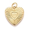 Rack Plating Real 18K Gold Plated Brass Pendants KK-E260-01G-H-2