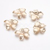 Brass Pendant Rhinestone Settings KK-F765-07G-1