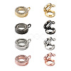 4Pcs 4 Colors Alloy Glass Crystal Rhinestone Pendants PALLOY-TA0002-37-11