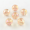 Round AB Color Transparent Acrylic Beads X-TACR-D005-12mm-M-2