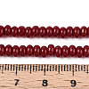 Opaque Spray Painted Glass Beads LS-GLAA-ZX008-4mm-18O-4