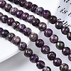Assembled Synthetic Charoite and Pyrite Beads Strands G-S366-056-4