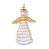 Glass Seed Beads Pendants PALLOY-MZ00380-02-1