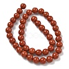 Grade A Natural Red Jasper Bead Strands G-P075-36-8mm-6