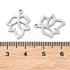 Hollow 201 Stainless Steel Pendants STAS-F337-10D-P-3