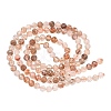 Natural Copper Rutilated Quartz Beads Strands G-P629-A01-02-3