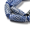 Blue Tibetan Style dZi Beads Strands TDZI-NH0001-B02-01-4