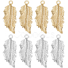 20Pcs 2 Colors Brass Pendants KK-BBC0011-26-1