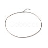 Cowhide Leather Choker Necklaces NJEW-JN03598-02-5