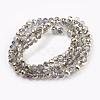 Electroplate Glass Beads Strands X-GLAA-K027-HP-A02-2