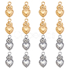 16Pcs 2 Colors 304 Stainless Steel Pendants STAS-HY0002-04-1