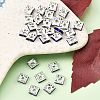 Brass Rhinestone Spacer Beads RSB072-15S-4