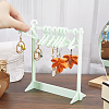 1 Set Coat Hanger Shaped Acrylic Earring Display Stands EDIS-CP0001-15B-3