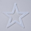 Christmas Hollow Star DIY Pendant Silicone Molds X-DIY-I034-07-3