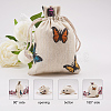 Polycotton(Polyester Cotton) Packing Pouches Drawstring Bags X-ABAG-T004-10x14-03-4