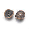 Tibetan Style Alloy Wavy Spacer Beads X-TIBEP-A11067-R-FF-2