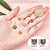 Tibetan Style Alloy Kitten Beads TIBEB-PH0004-75-RS-2