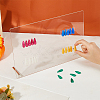2Pcs Rectangle Acrylic Nail Art Display Board MRMJ-FH0001-62-3