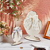 2 Bags 2 Styles Cute Girl Head Shaped Plywood Hairpin Display Rack ODIS-PH0001-94-5