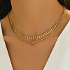 201 Stainless Steel Geometric Double-layer Collarbone Necklaces FY0428-1