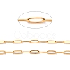 3.28 Feet Ion Plating(IP) 304 Stainless Steel Paperclip Chains X-CHS-O010-03G-1