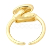 Rack Plating Brass Open Cuff Rings RJEW-S394-01G-S-3
