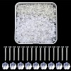 500Pcs Plastic Stud Earring Findings KY-YW0001-28-1