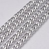 Tarnish Resistant 304 Stainless Steel Cuban Link Chains CHS-G005-B-04P-1