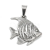 304 Stainless Steel Pendants STAS-B141-03F-P-1