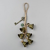 Iron Bell Witch Wind Chimes for Door Wall Hanging Ornaments HJEW-WH20003-32-1