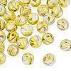30Pcs Handmade Gold Sand Lampwork Beads LAMP-TA0002-37E-2