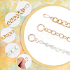 3Pcs 3 Styles Aluminum Twist Chain Bag Straps DIY-BBC0002-35G-5