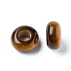 Natural Tiger Eye European Beads LS-X-G-G740-12x6mm-10-2