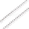 Tarnish Resistant 304 Stainless Steel Cable Chains CHS-L024-015P-3