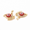 Brass Micro Pave Cubic Zirconia Pendants ZIRC-F136-09G-4