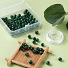 100Pcs 8mm Natural Green Tiger Eye(Dyed & Heated) Round Beads DIY-LS0002-08-5
