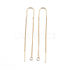Brass Stud Earring Findings X-KK-Q735-364G-2