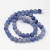 Dyed & Heated Natural Blue Aventurine Beads Strands G-D809-09-8mm-2